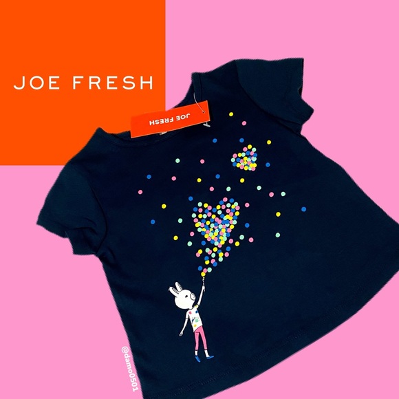 Joe Fresh Other - NWT Joe Fresh Navy “Freshster” Heart Graphic Tee